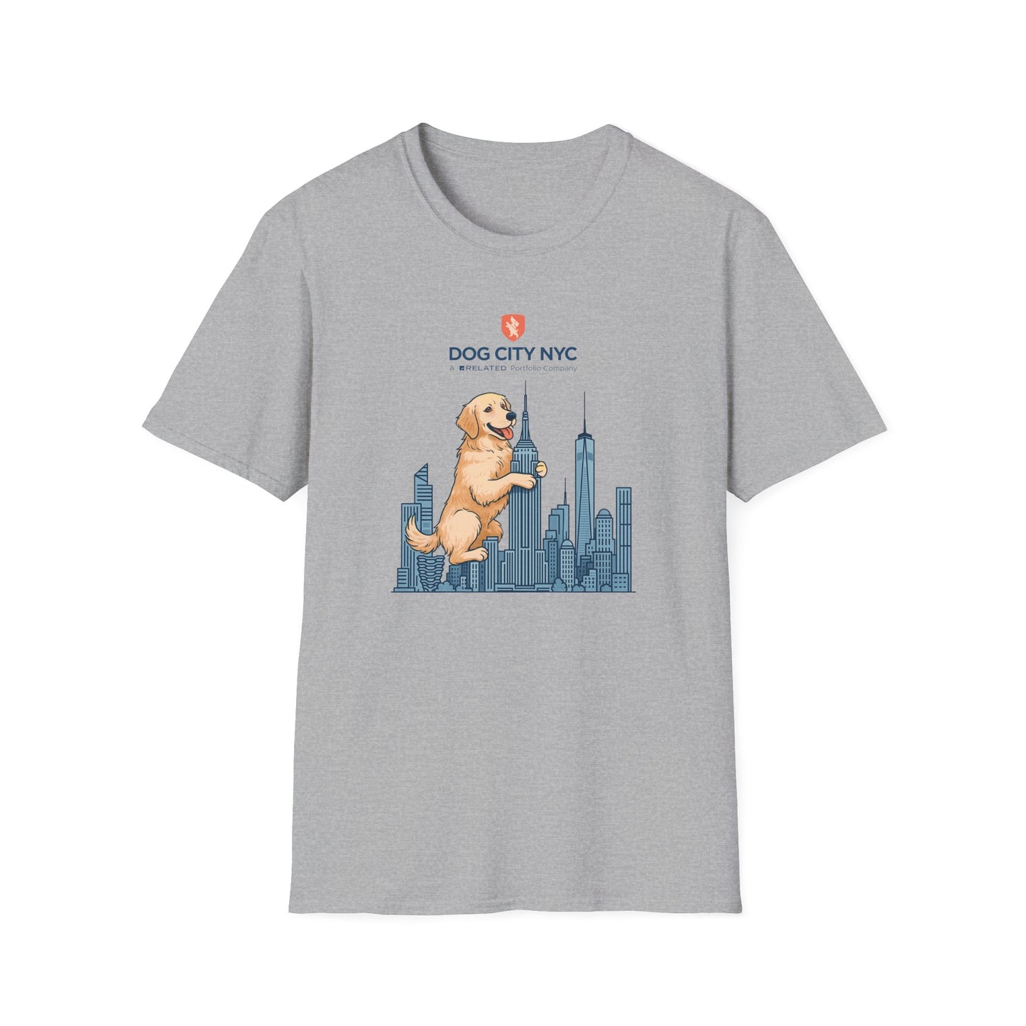 Dog City NYC Skyline Unisex Softstyle T-Shirt