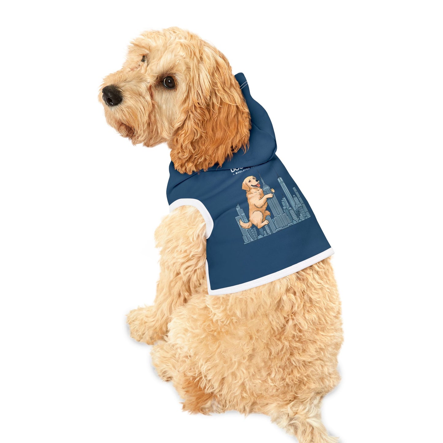 Dog City NYC Skyline Hoodie - Blue