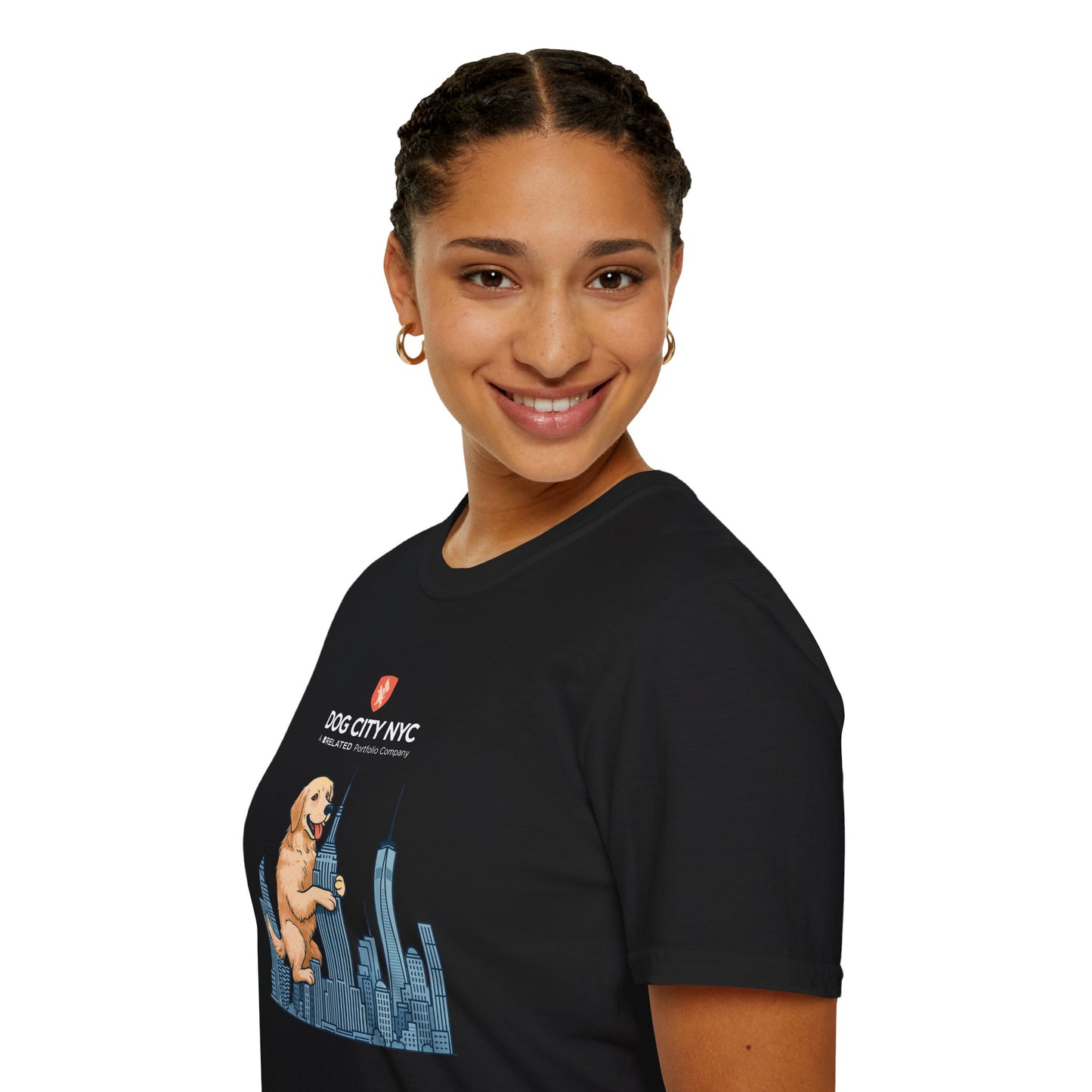 Dog City NYC Skyline Unisex Softstyle T-Shirt