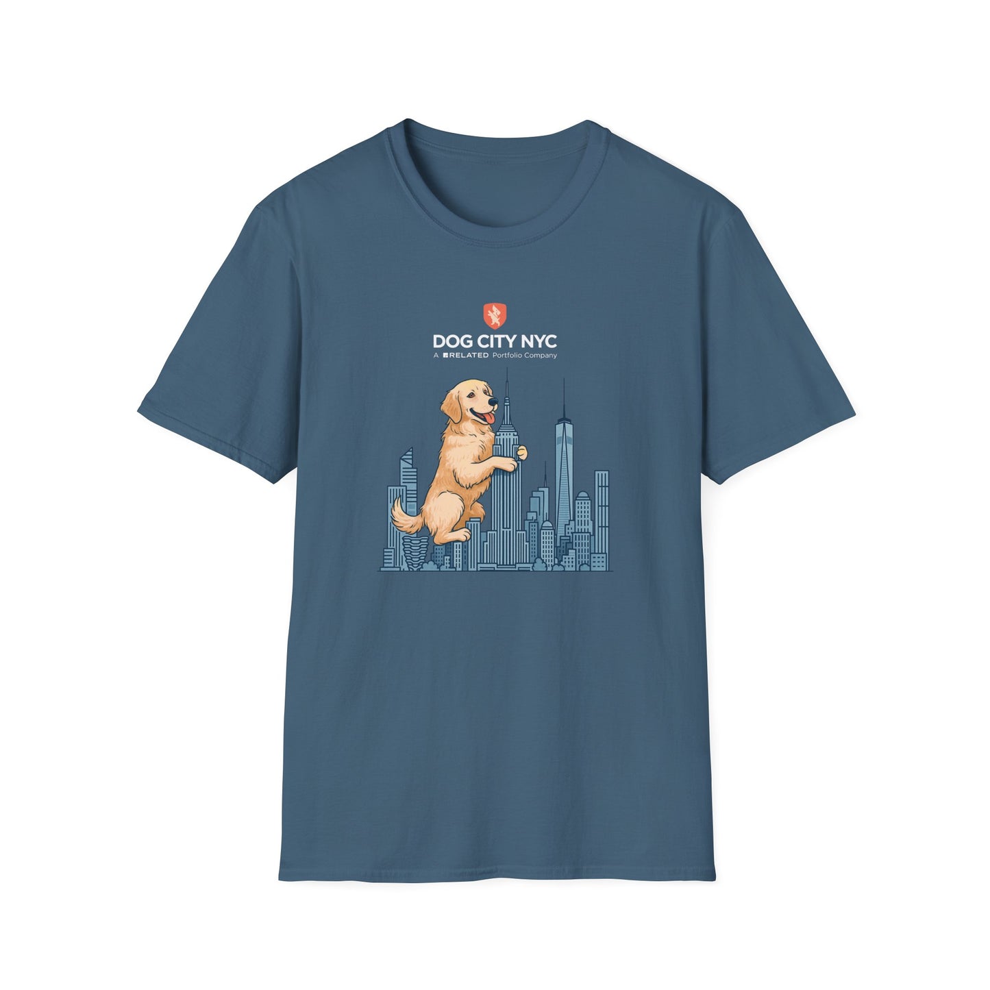 Dog City NYC Skyline Unisex Softstyle T-Shirt