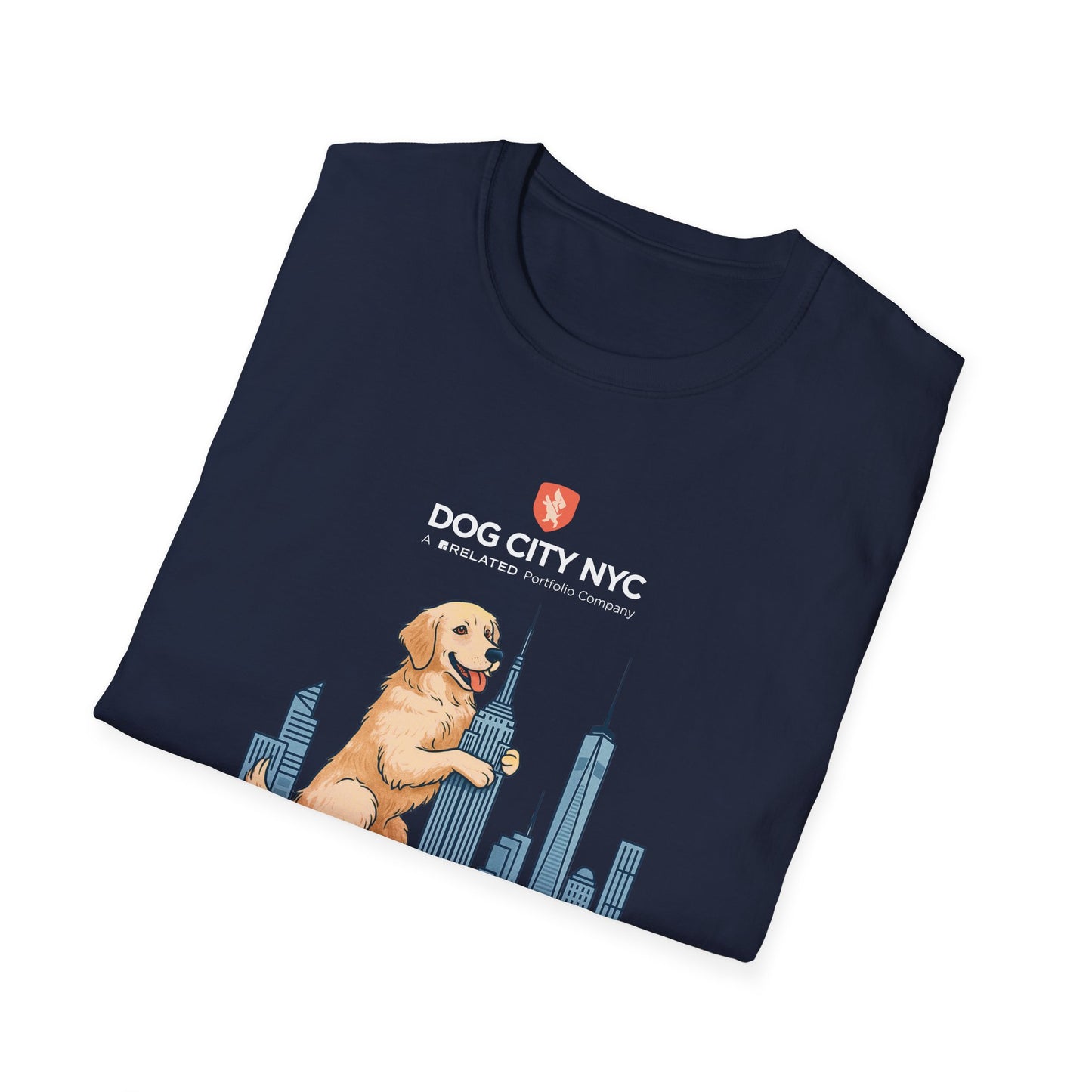Dog City NYC Skyline Unisex Softstyle T-Shirt