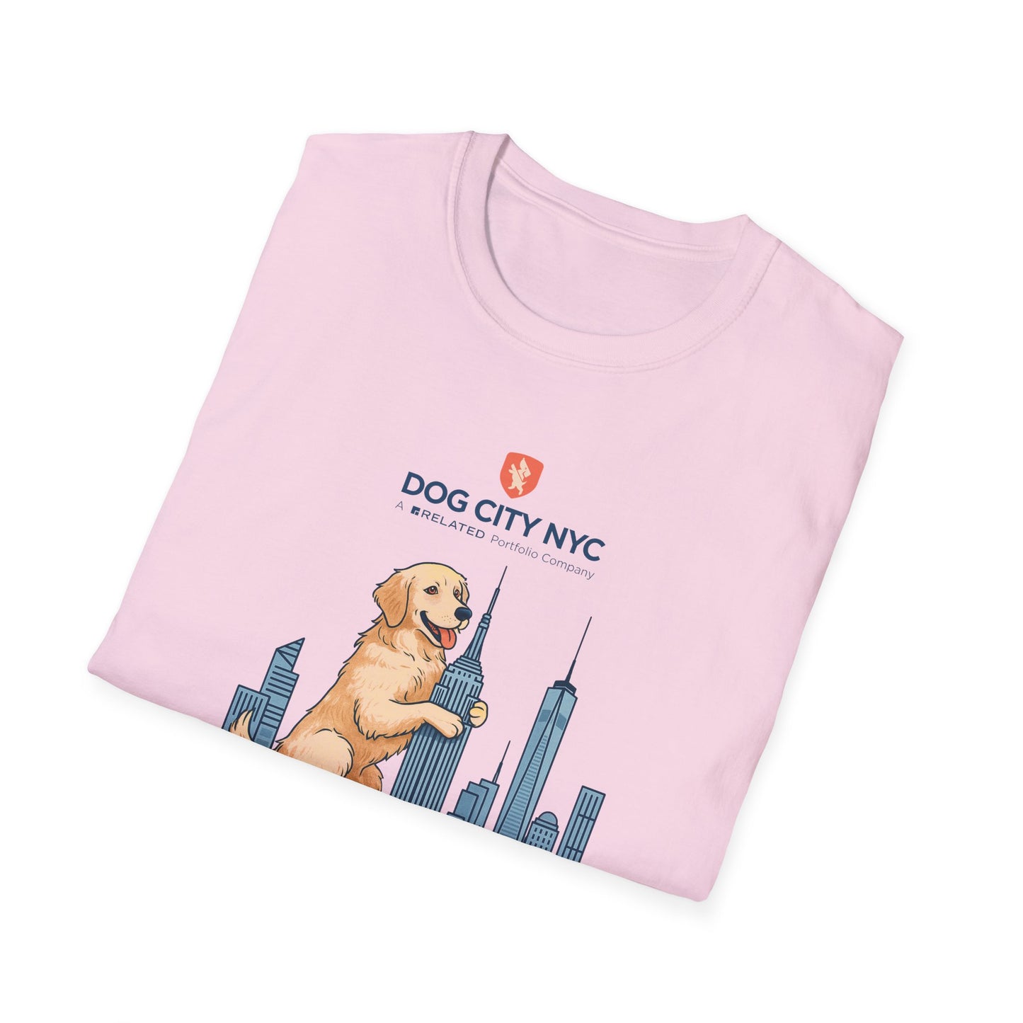 Dog City NYC Skyline Unisex Softstyle T-Shirt