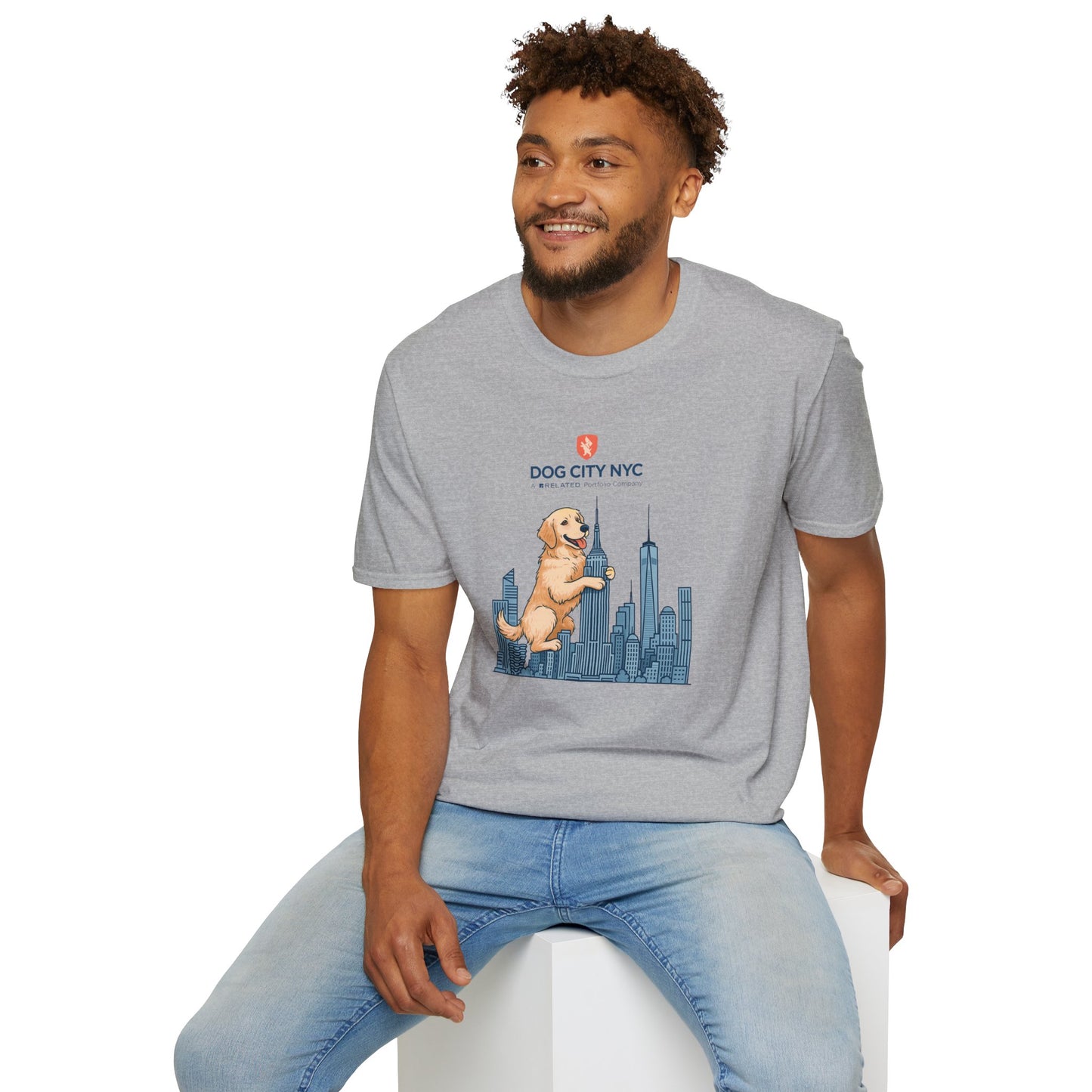 Dog City NYC Skyline Unisex Softstyle T-Shirt