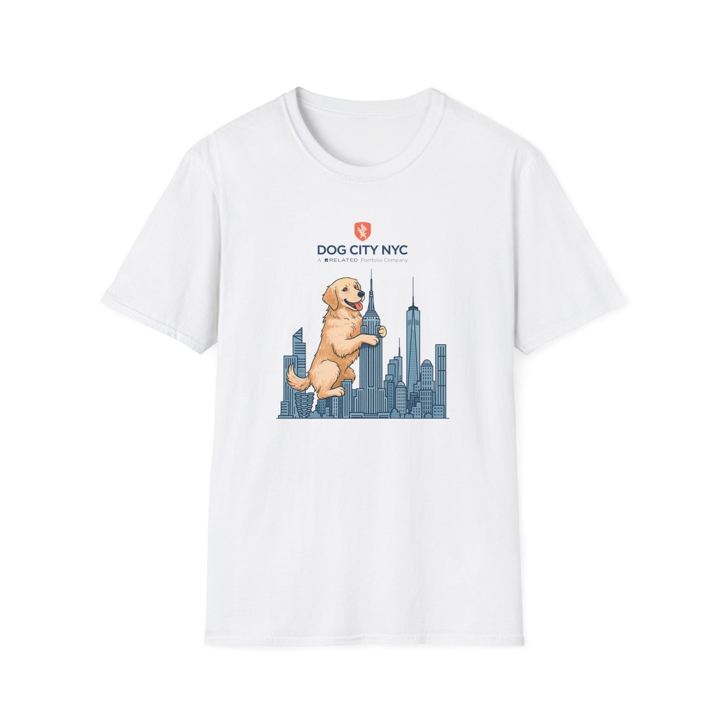 Dog City NYC Skyline Unisex Softstyle T-Shirt