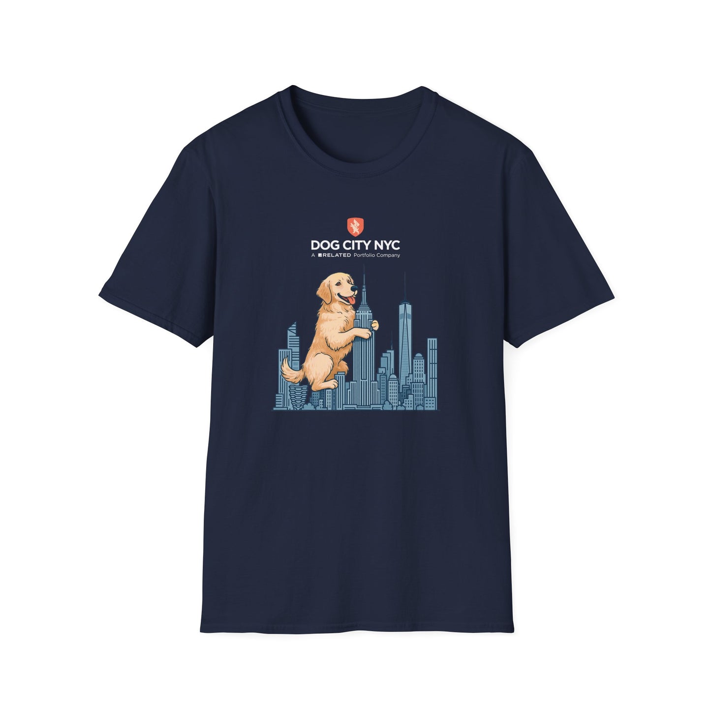 Dog City NYC Skyline Unisex Softstyle T-Shirt