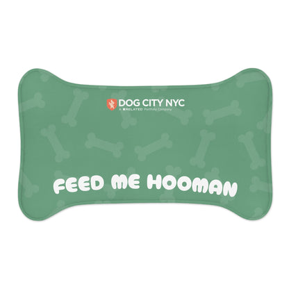'Feed Me Hooman' Food Mat - Green