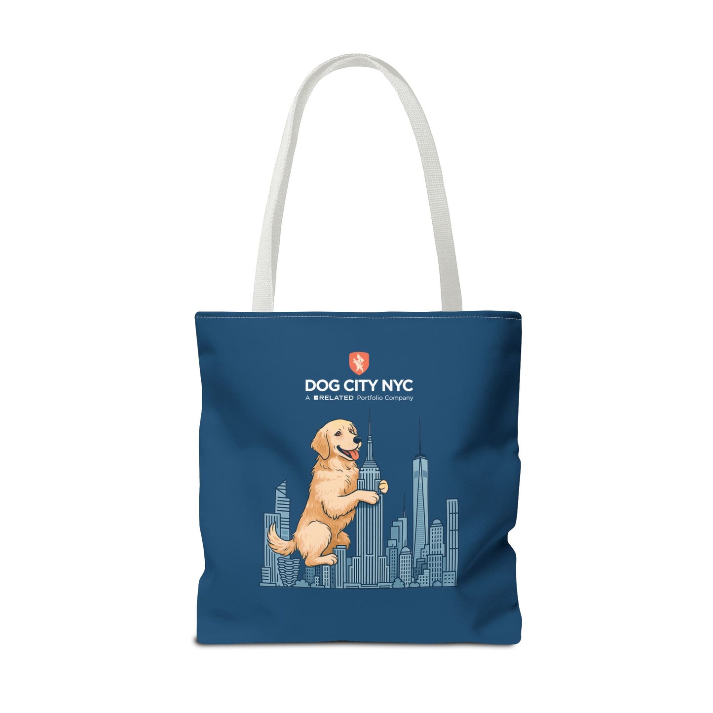 Dog City NYC Skyline Tote Bag - Blue