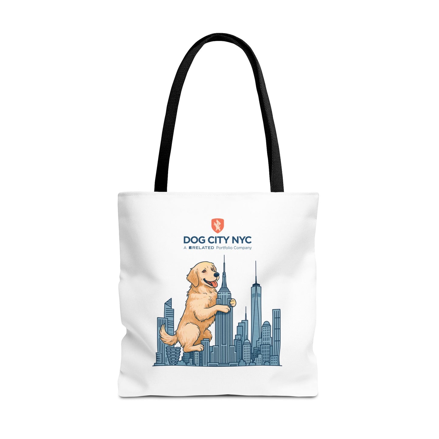 Dog City NYC Skyline Tote Bag - White