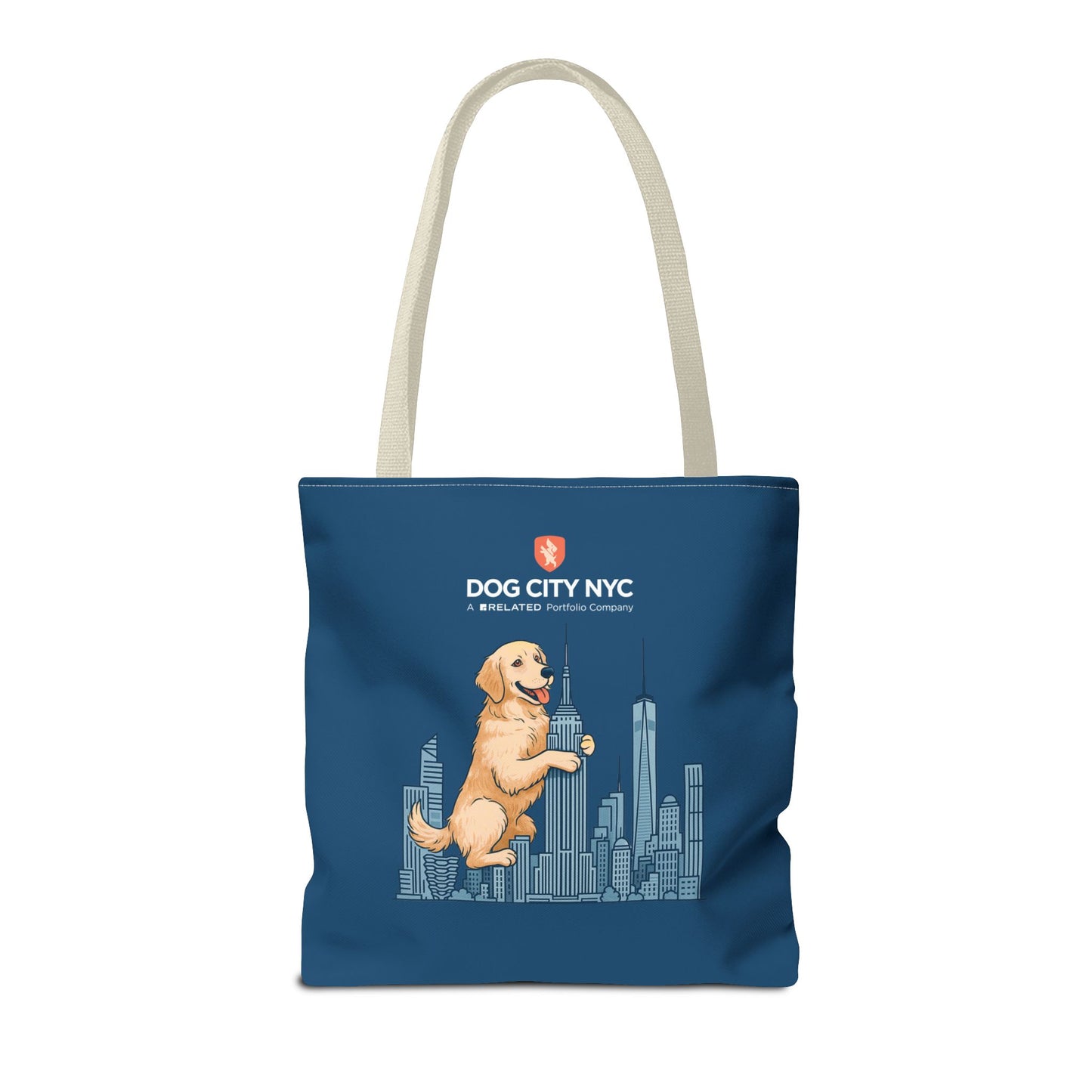 Dog City NYC Skyline Tote Bag - Blue