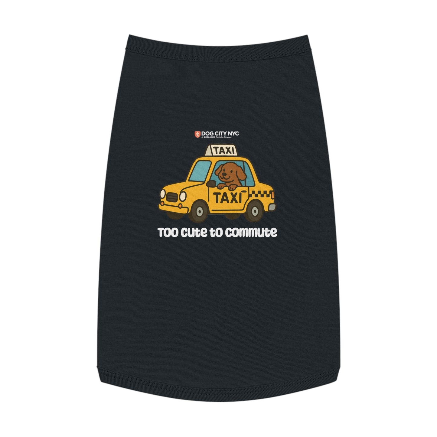 'Too Cute to Commute' Tank Top - Black