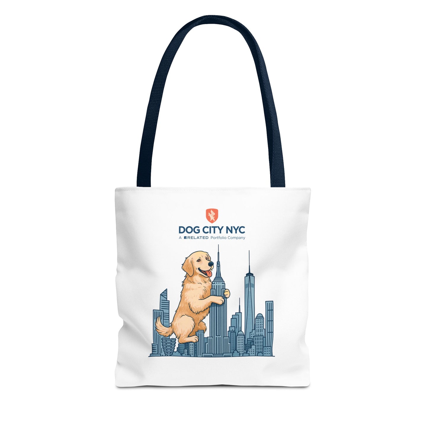 Dog City NYC Skyline Tote Bag - White