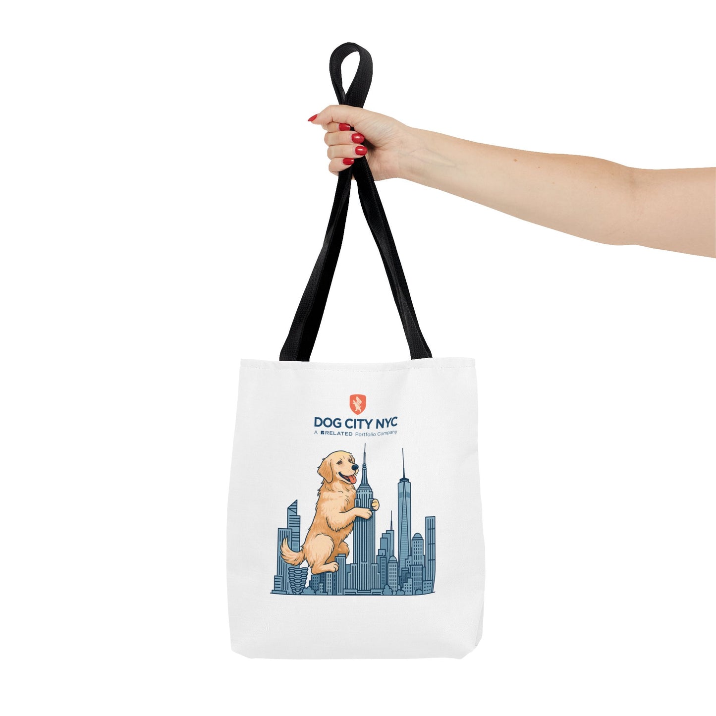 Dog City NYC Skyline Tote Bag - White