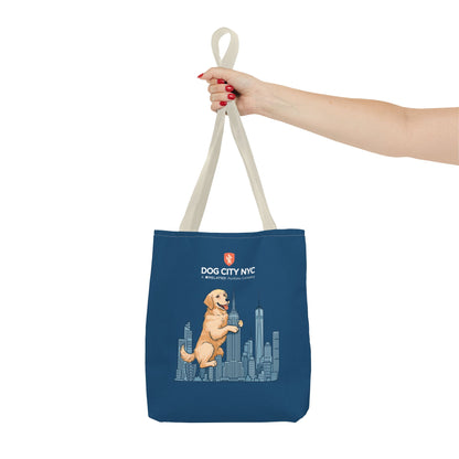 Dog City NYC Skyline Tote Bag - Blue