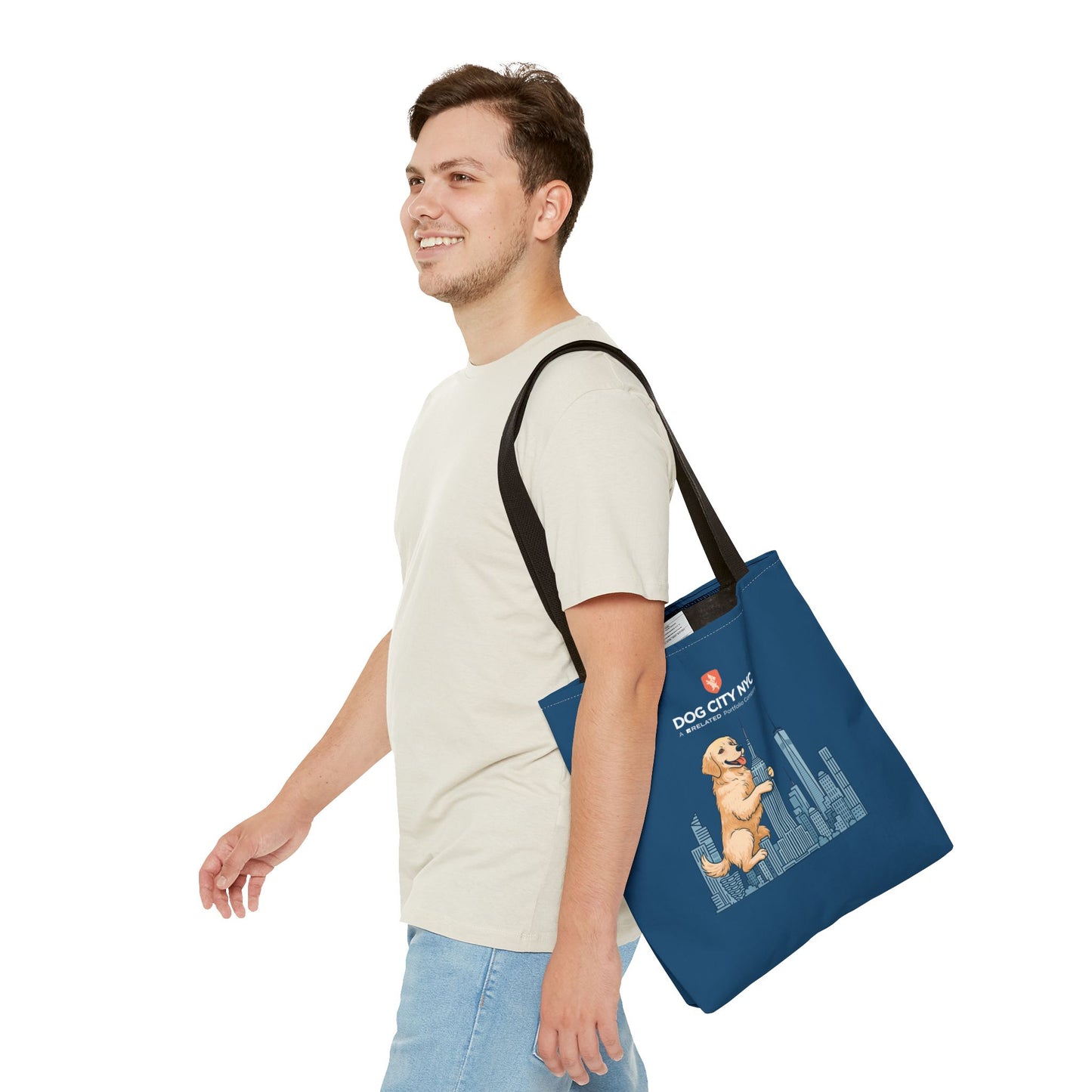 Dog City NYC Skyline Tote Bag - Blue