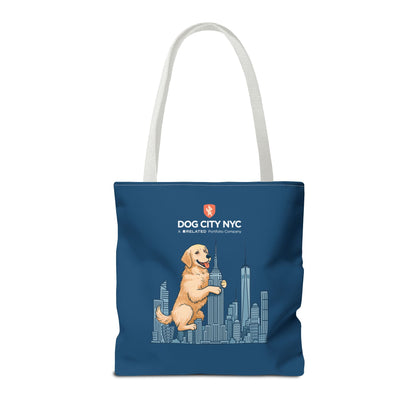 Dog City NYC Skyline Tote Bag - Blue