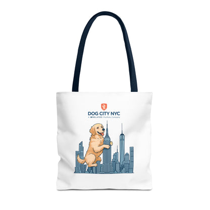 Dog City NYC Skyline Tote Bag - White