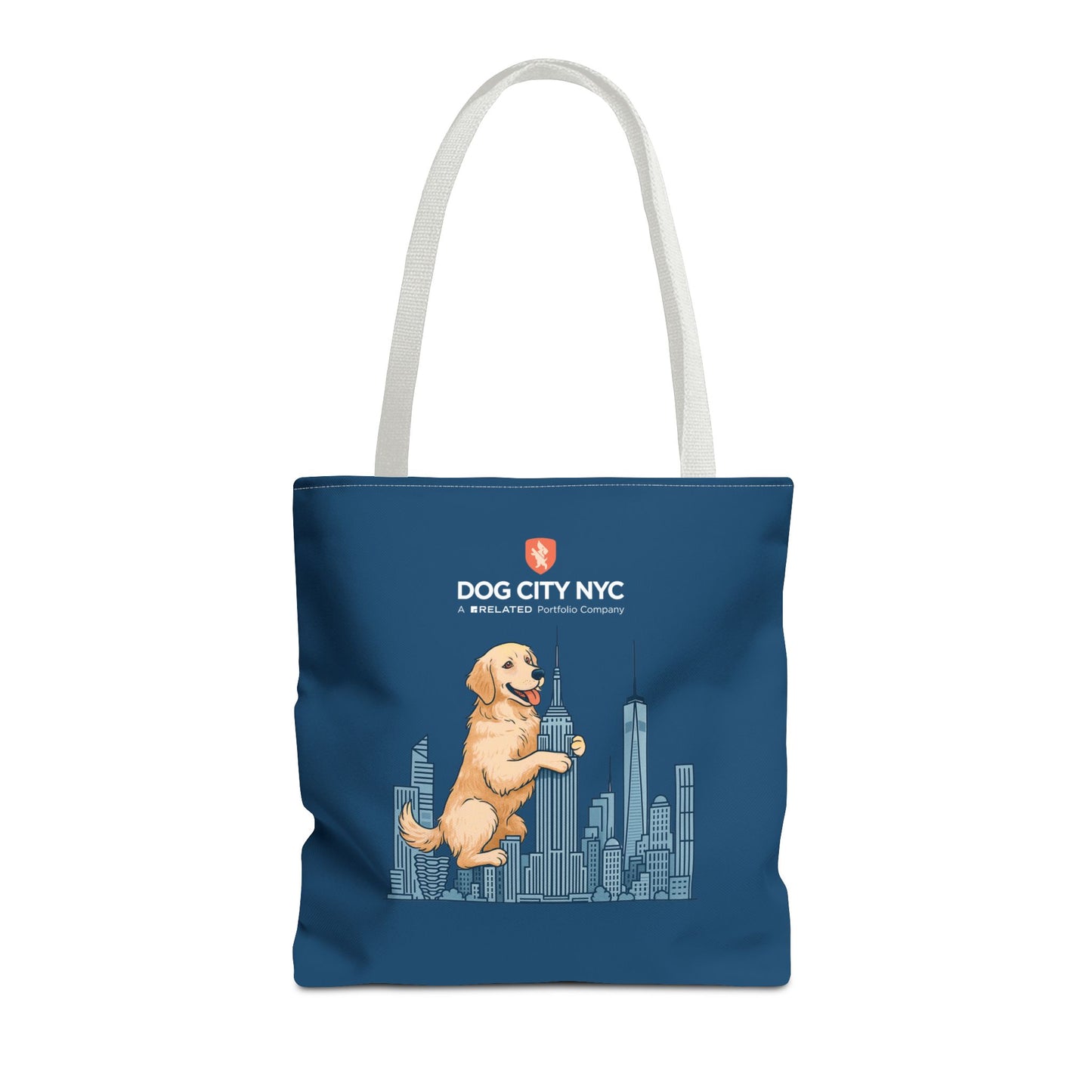 Dog City NYC Skyline Tote Bag - Blue