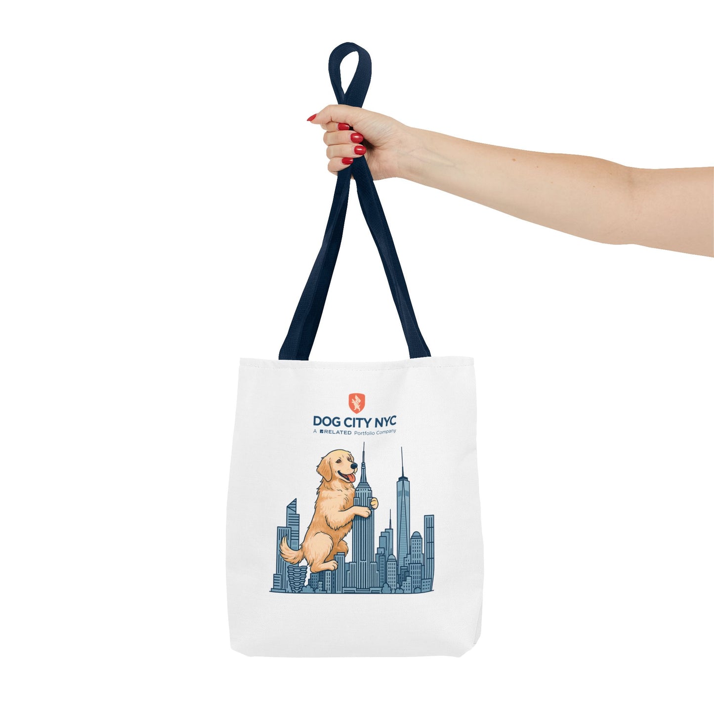 Dog City NYC Skyline Tote Bag - White