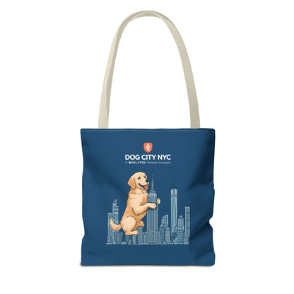 Dog City NYC Skyline Tote Bag - Blue