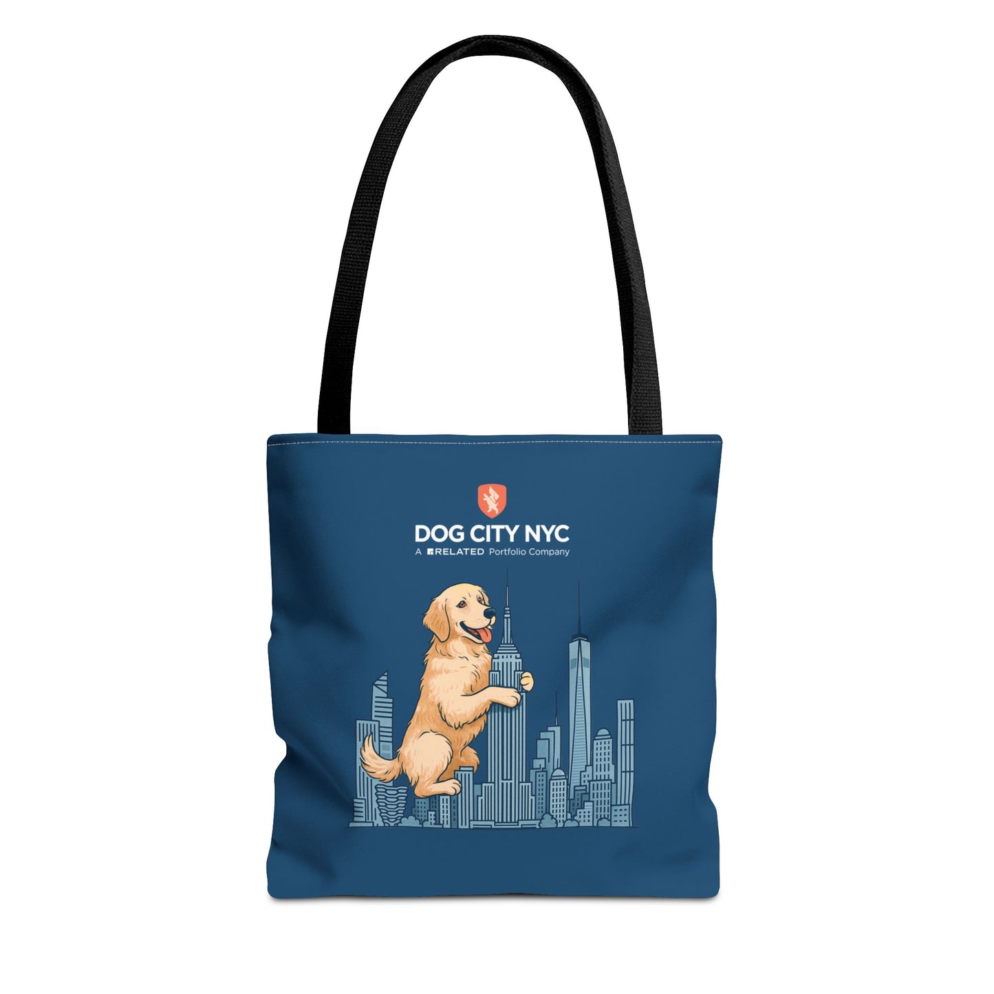 Dog City NYC Skyline Tote Bag - Blue