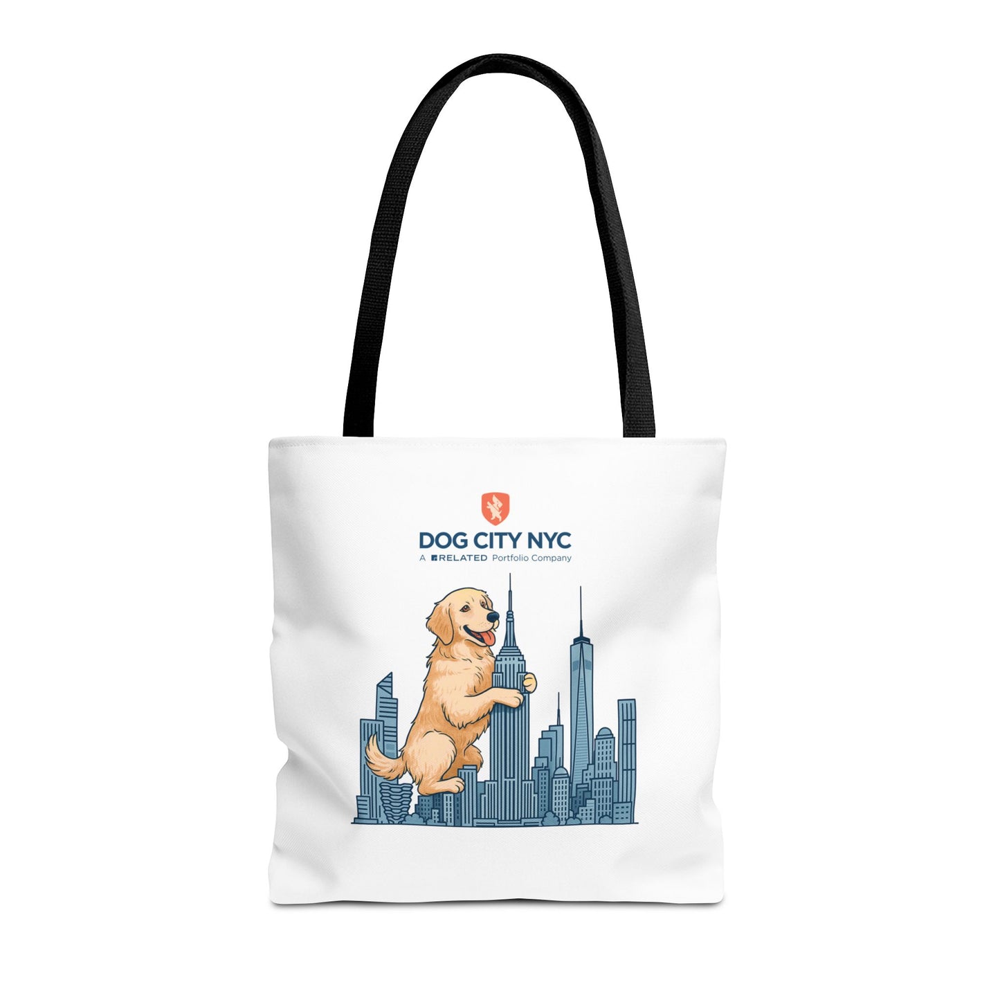 Dog City NYC Skyline Tote Bag - White