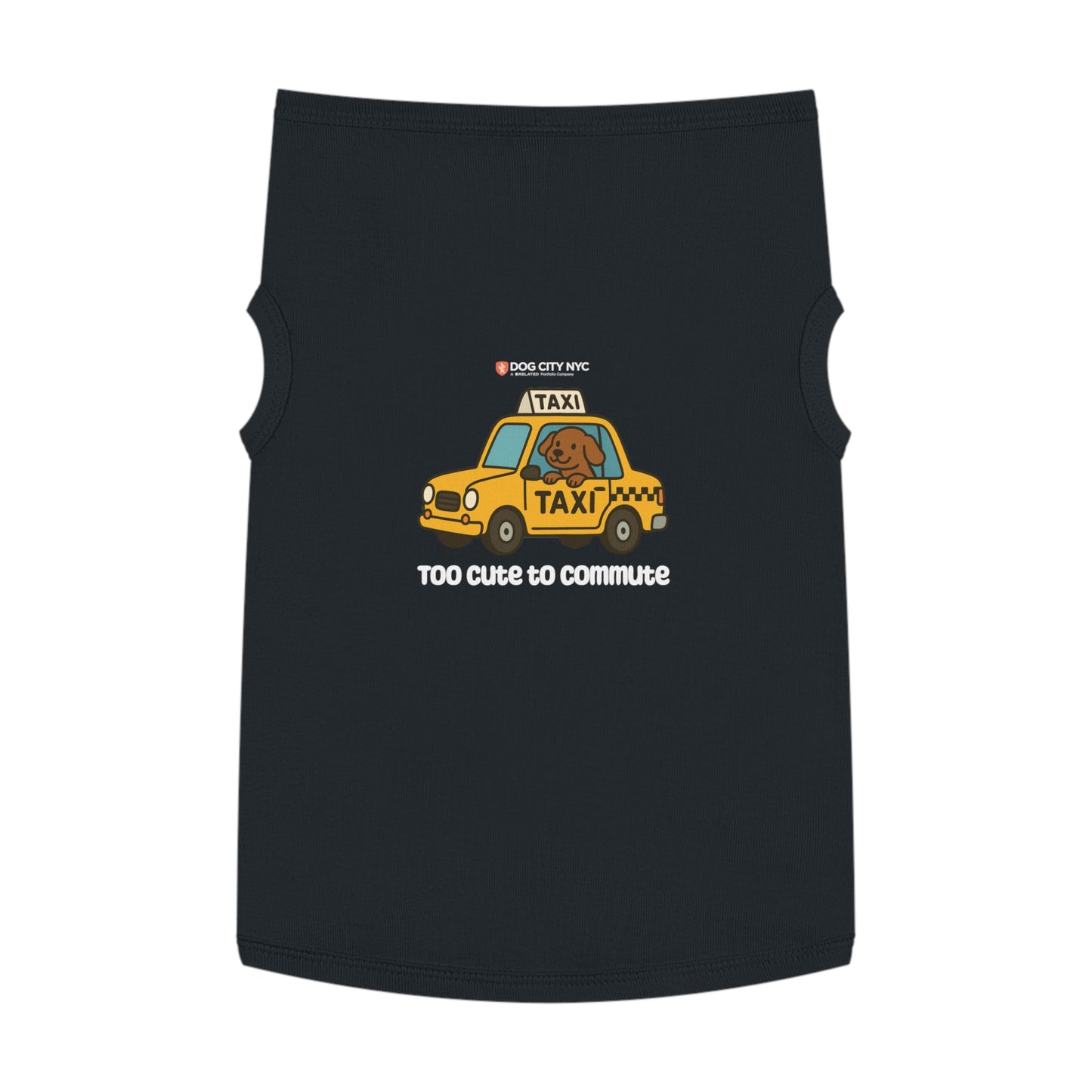 'Too Cute to Commute' Tank Top - Black