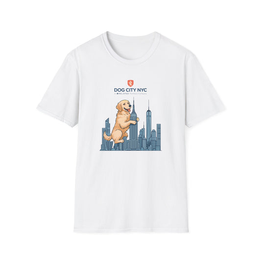 Dog City NYC Skyline Unisex Softstyle T-Shirt