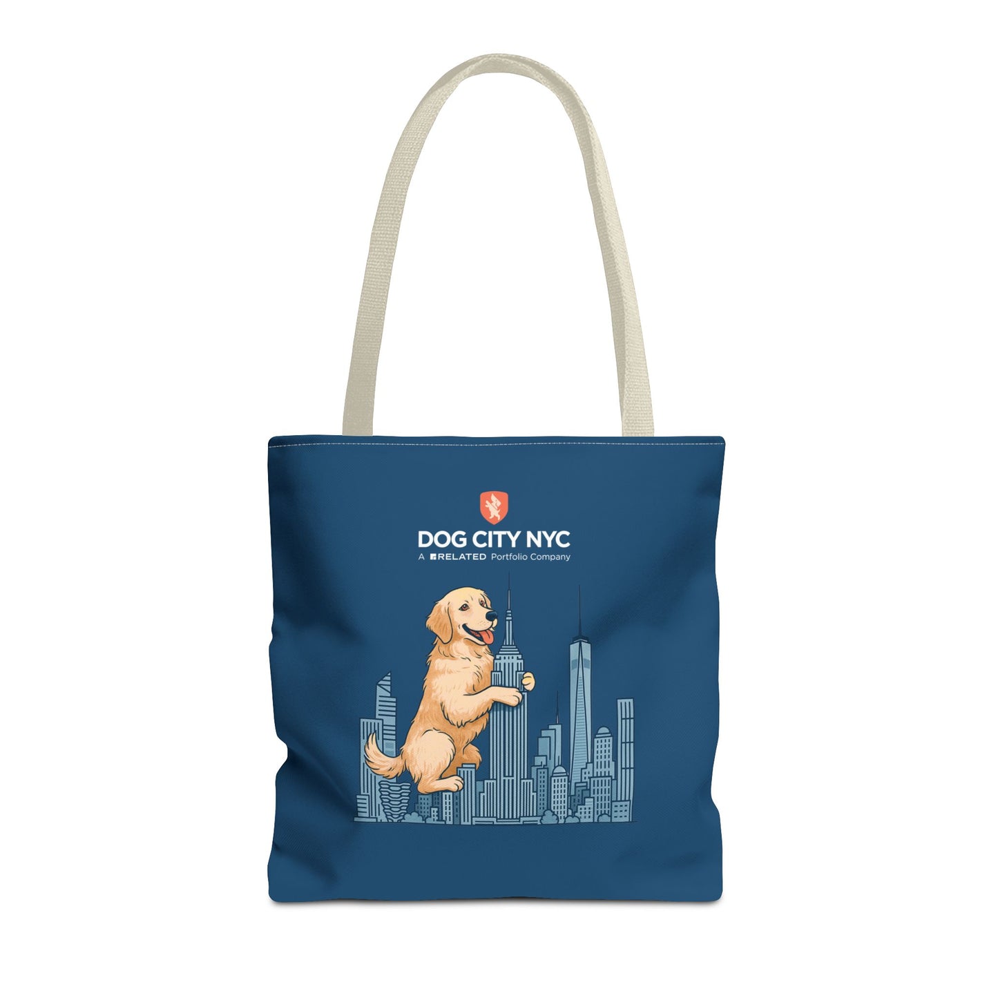 Dog City NYC Skyline Tote Bag - Blue
