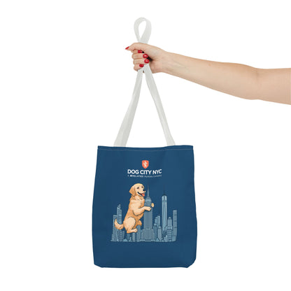 Dog City NYC Skyline Tote Bag - Blue