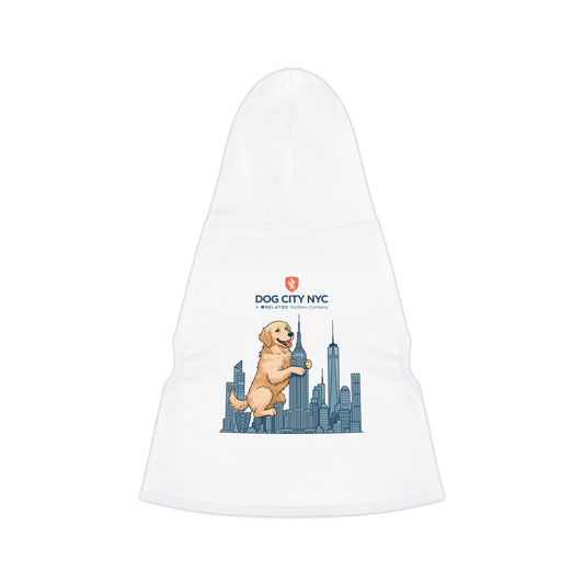 Dog City NYC Skyline Hoodie - White