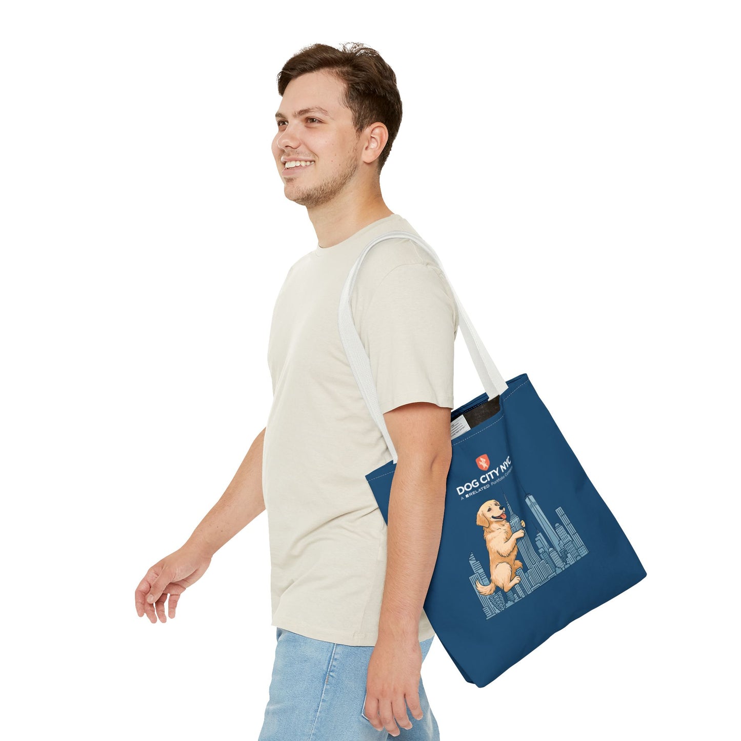 Dog City NYC Skyline Tote Bag - Blue