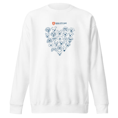 Unisex 'Dog Heart' Premium Sweatshirt