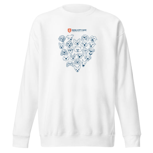 Unisex 'Dog Heart' Premium Sweatshirt