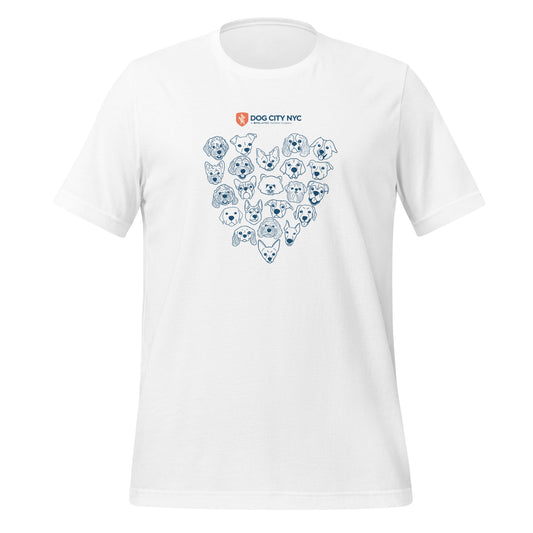 Unisex 'Dog Heart' T-Shirt (Adult)