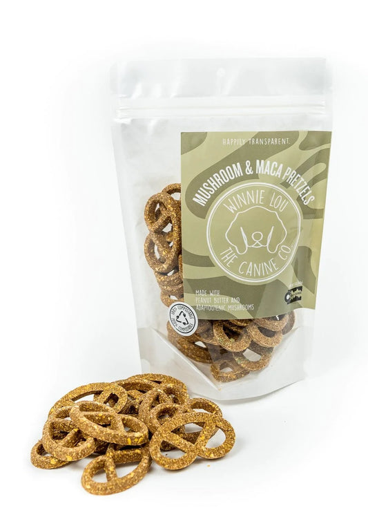 Maca Mushroom Pretzels